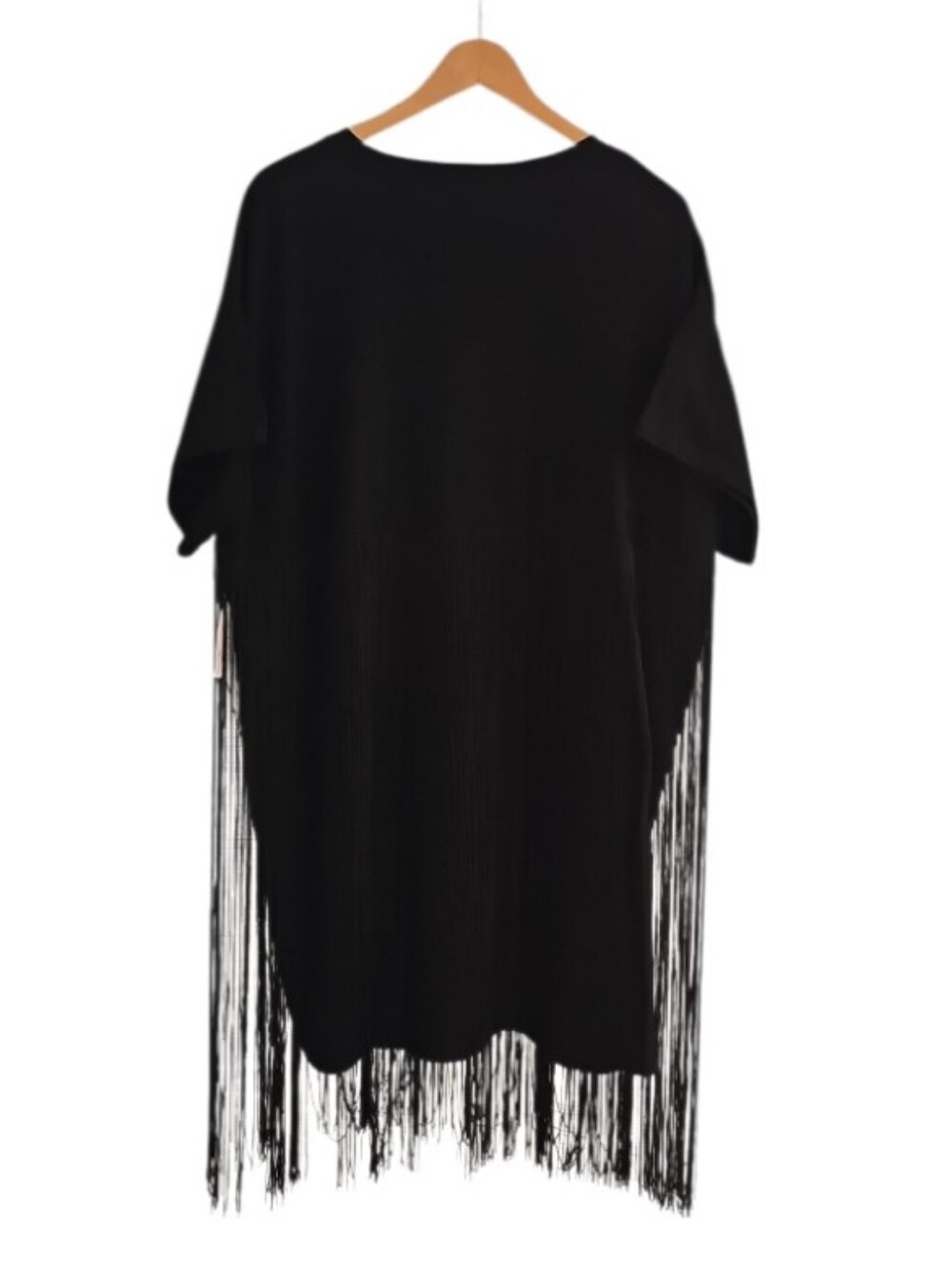 Arula Fringe Dress XL Black Western Glam Boho Festival Rodeo NWT Statement Piece - Picture 2 of 12
